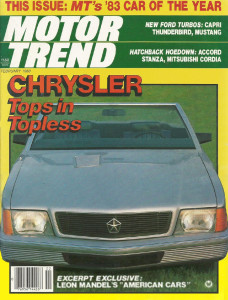 MOTOR TREND 1983 FEB - GT-S, 911SC, TALBOT, MSE T/A